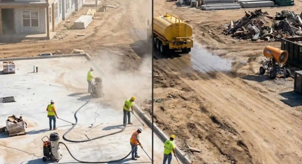 before-and-after dust removal image
