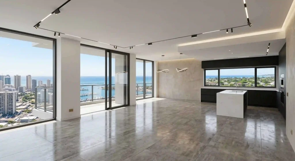 spotless glass windows with natural light shining through